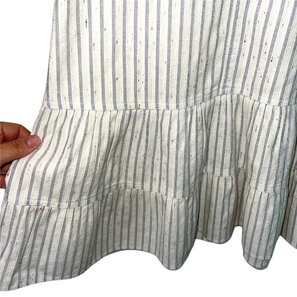 Rebecca Taylor La Vie Halter Dress Womens Size 00 Cotton Striped Ruffle India - Picture 8 of 13